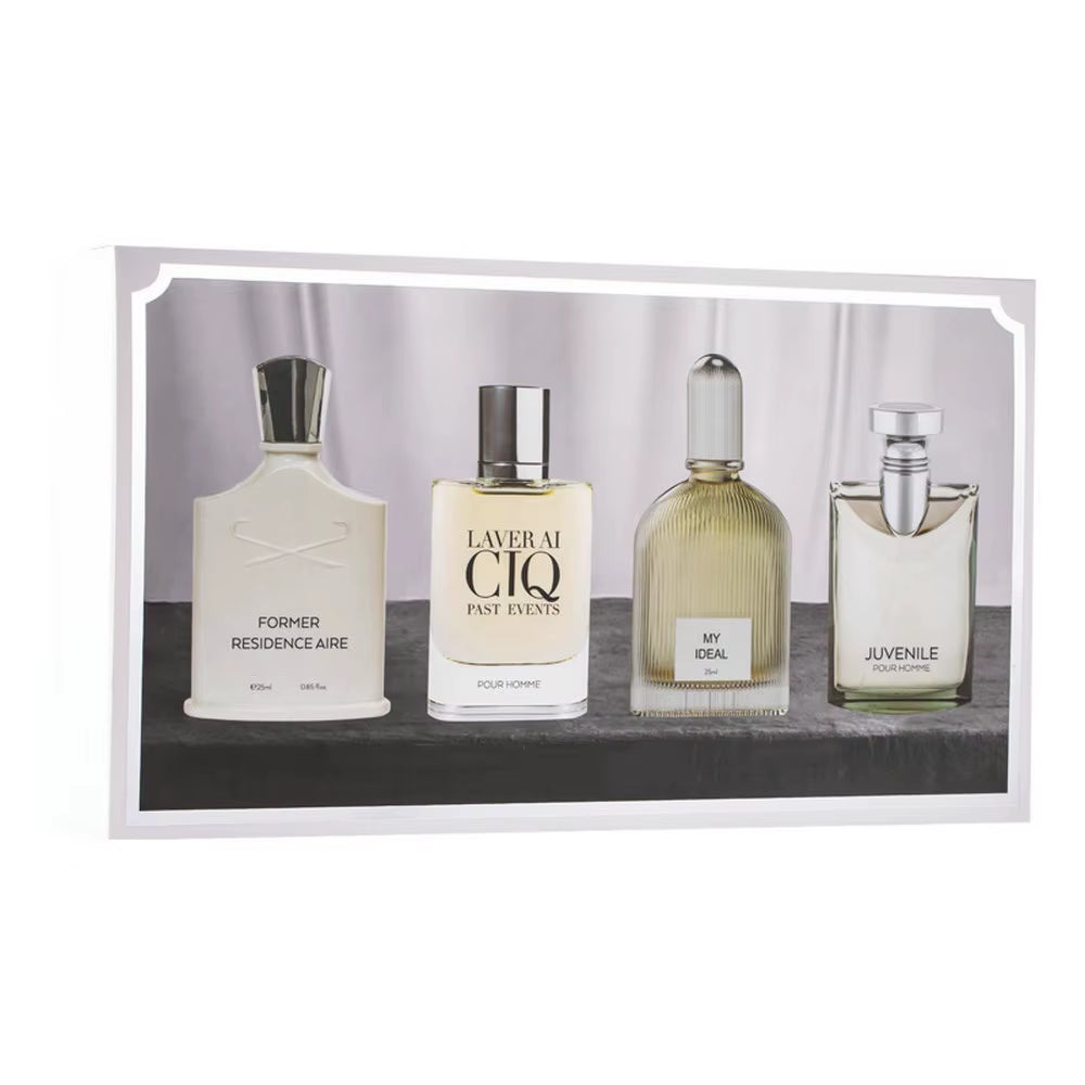 Brand Perfume Men Cologne 100Ml Gift Box 4PCS Set Profumo Uomo Lasting Fragrance Spray Floral Scent Pheromone Parfums Homme