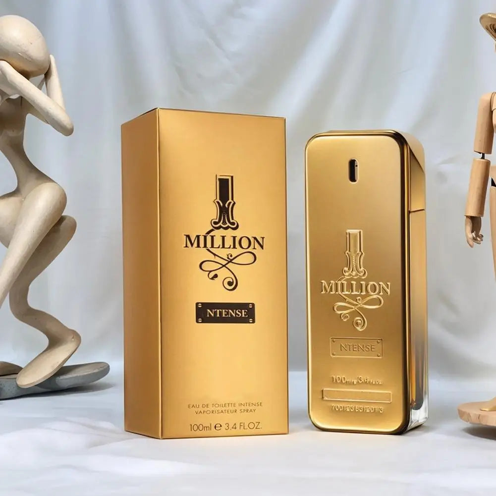 Golden Million Gold Brick Extrait Wood Leather Note Charming Men'S Perfume Long Lasting Fragrance 50/100Ml Men Women